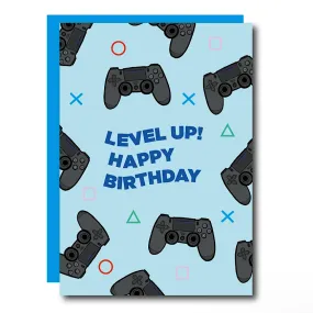 Level Up Gamer Birthday Card