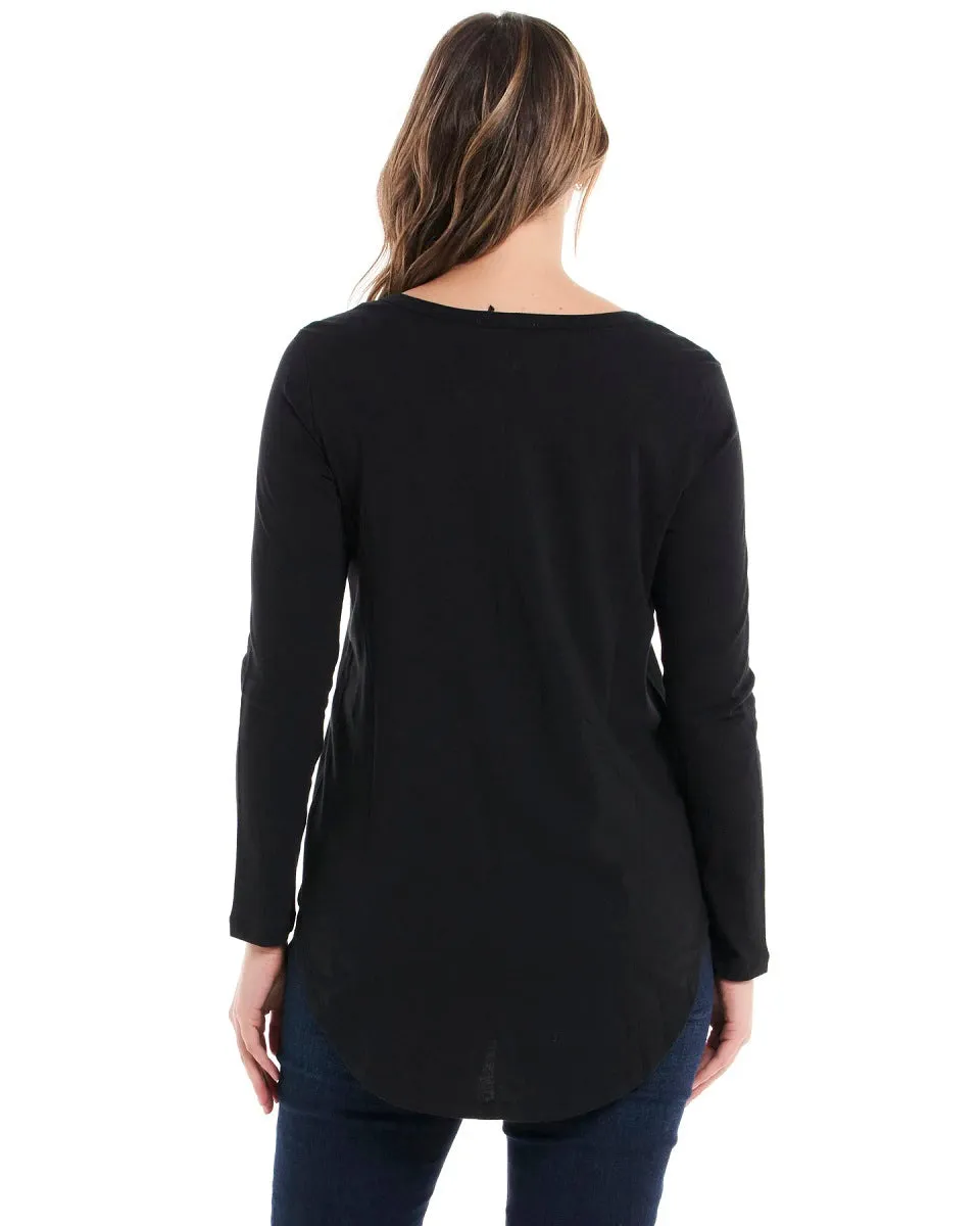 Megan Cotton Top Black