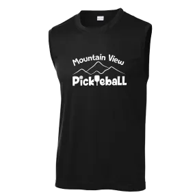 Mountain View Pickleball Club | Men's Sleeveless Pickleball Shirt | 100% Polyester