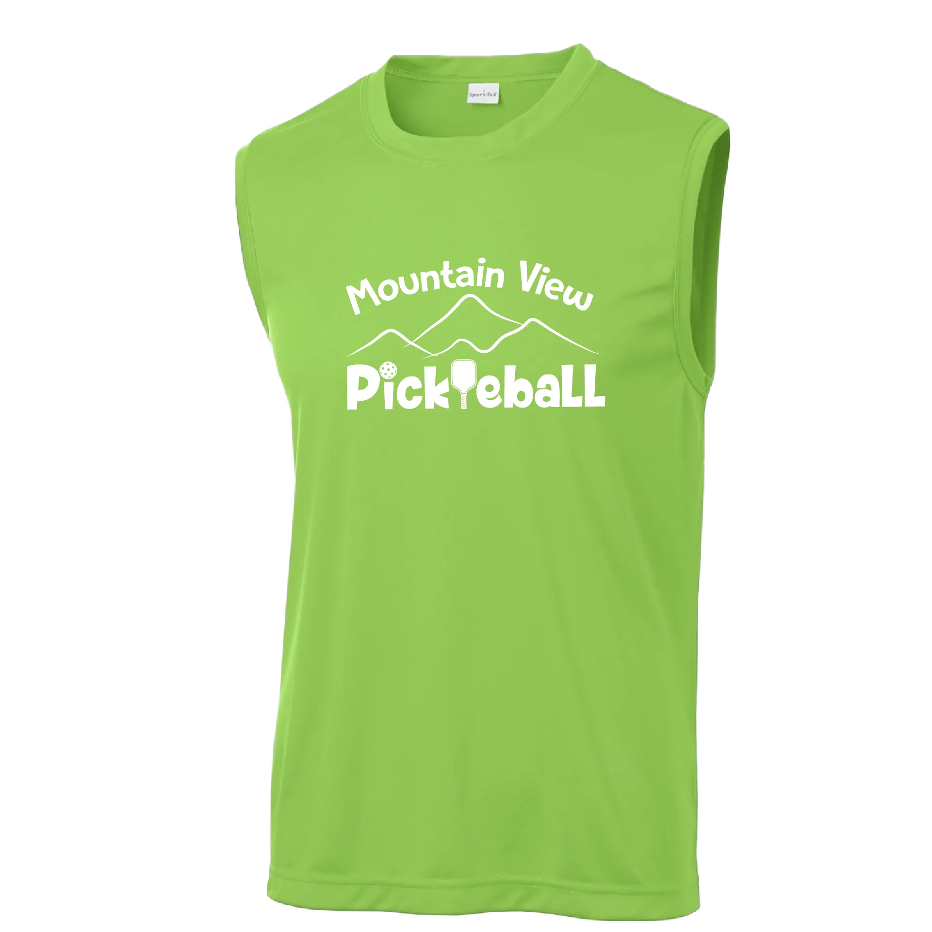 Mountain View Pickleball Club | Men's Sleeveless Pickleball Shirt | 100% Polyester