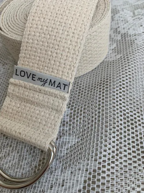 Natural Cotton Yoga Strap