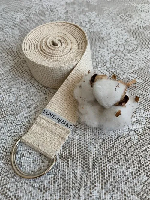 Natural Cotton Yoga Strap