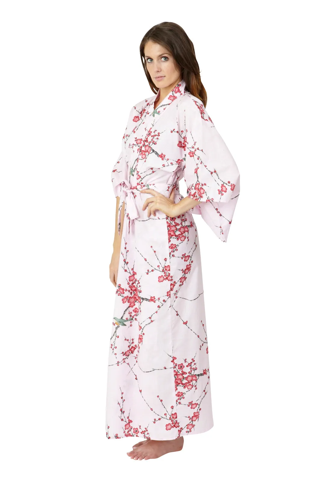 Plum & Warbler Long Cotton Kimono