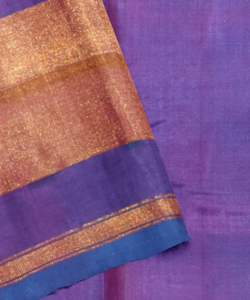 Purple silk handloom patola saree