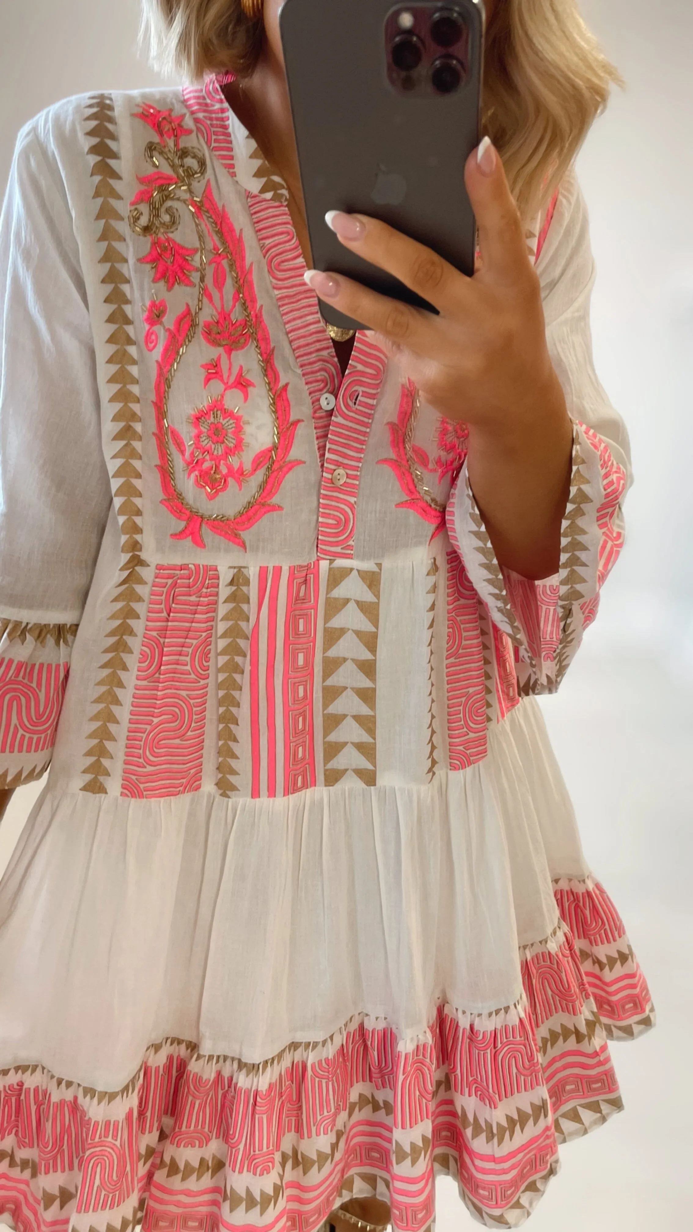 RAILAY COTTON DRESS - PINK