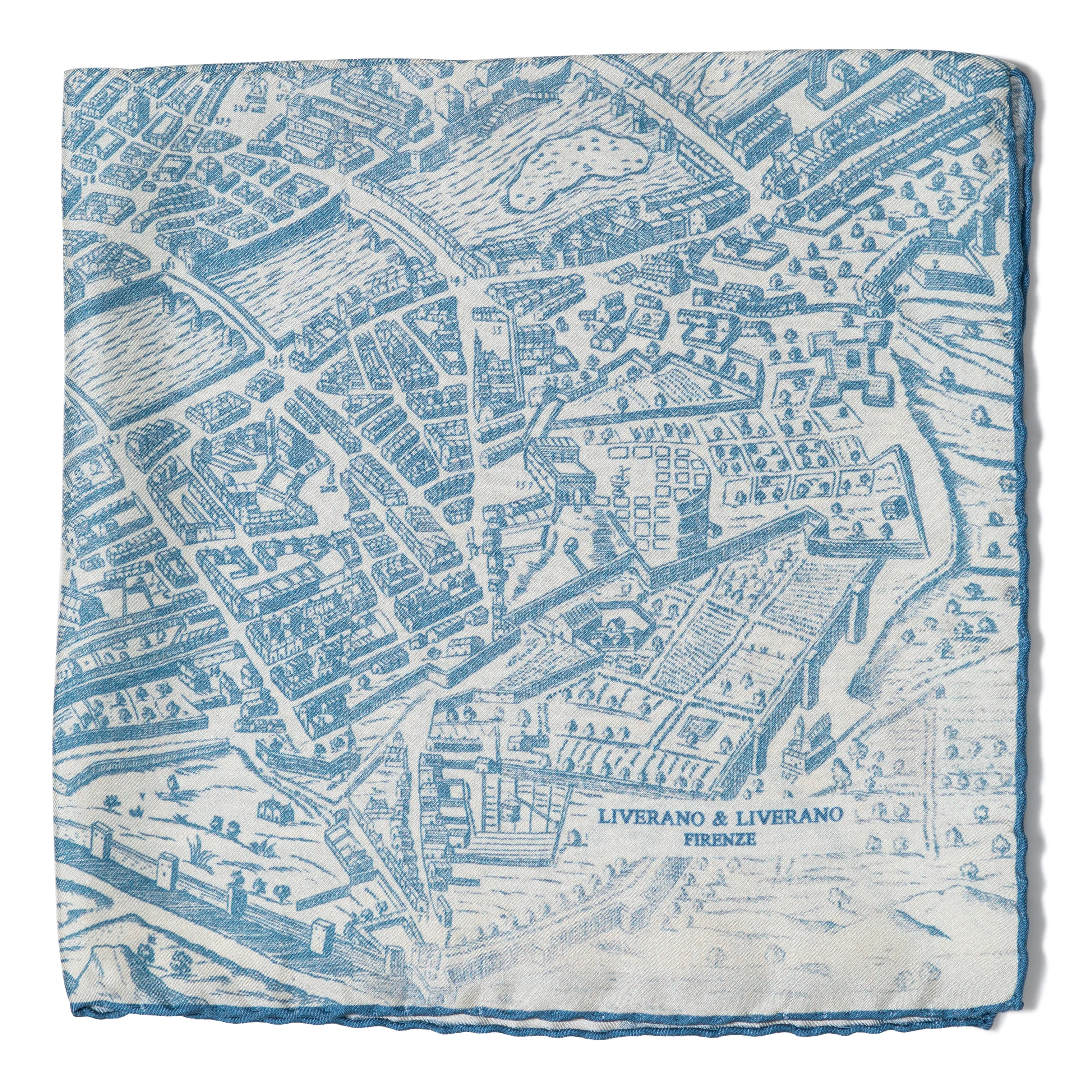 Silk Map Fiorenza Pocket Square