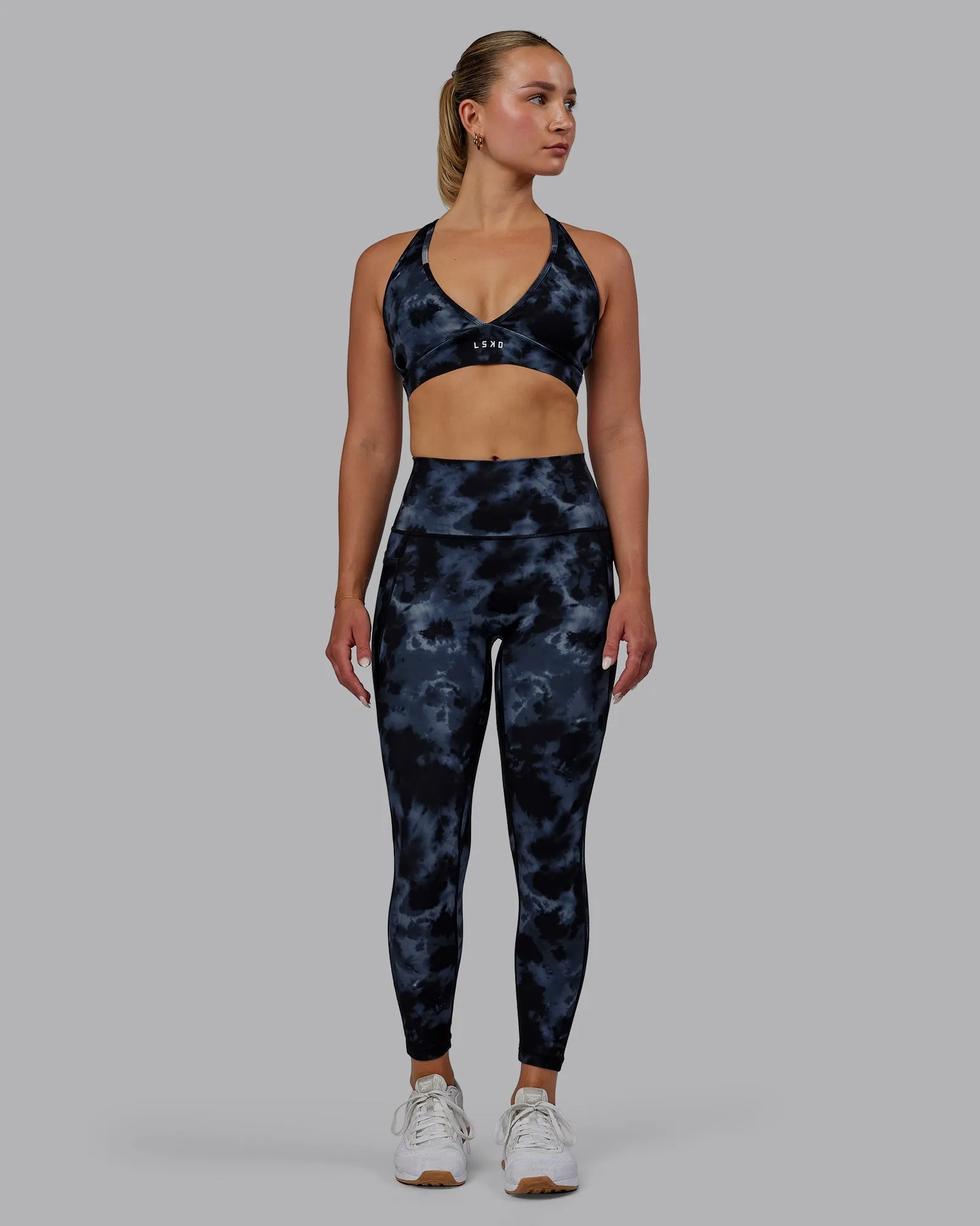 Stamina Form Sports Bra - Tie Dye-Midnight