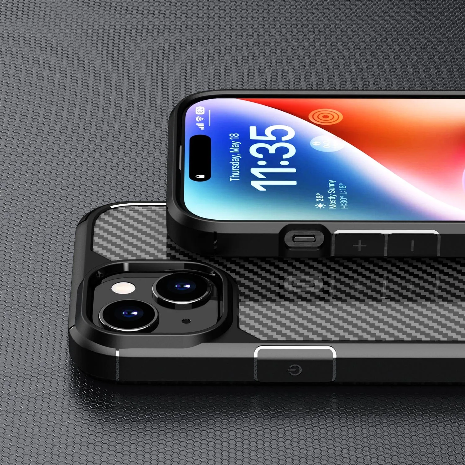 Venture Series Carbon-Fiber Style Case  - iPhone 15