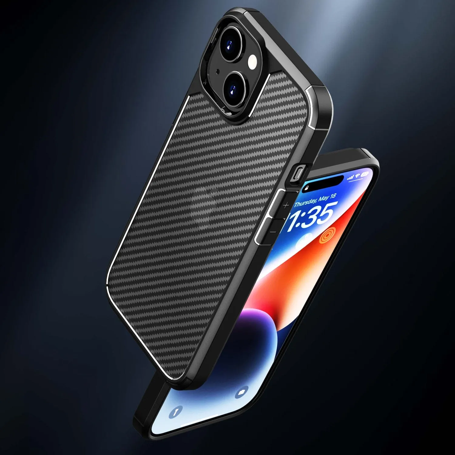 Venture Series Carbon-Fiber Style Case  - iPhone 15